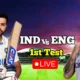 India National Cricket Team vs England cricket team match scorecard