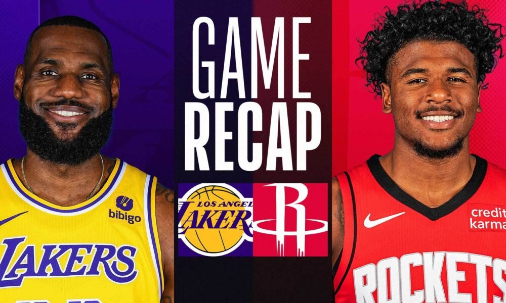 houston rockets vs lakers match player stats