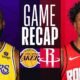 houston rockets vs lakers match player stats