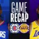 la clippers vs lakers match player stats