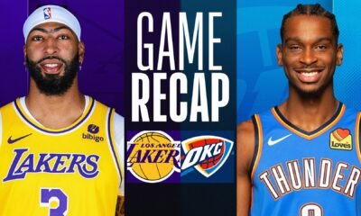 okc thunder vs lakers match player stats