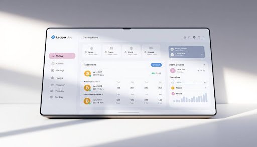 Ledger Live user experience showcasing
